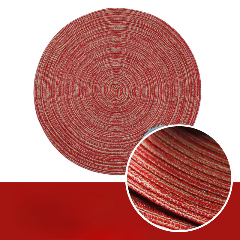 Wholesale Woven Potholder Creative Oval Cotton Yarn Table Mat